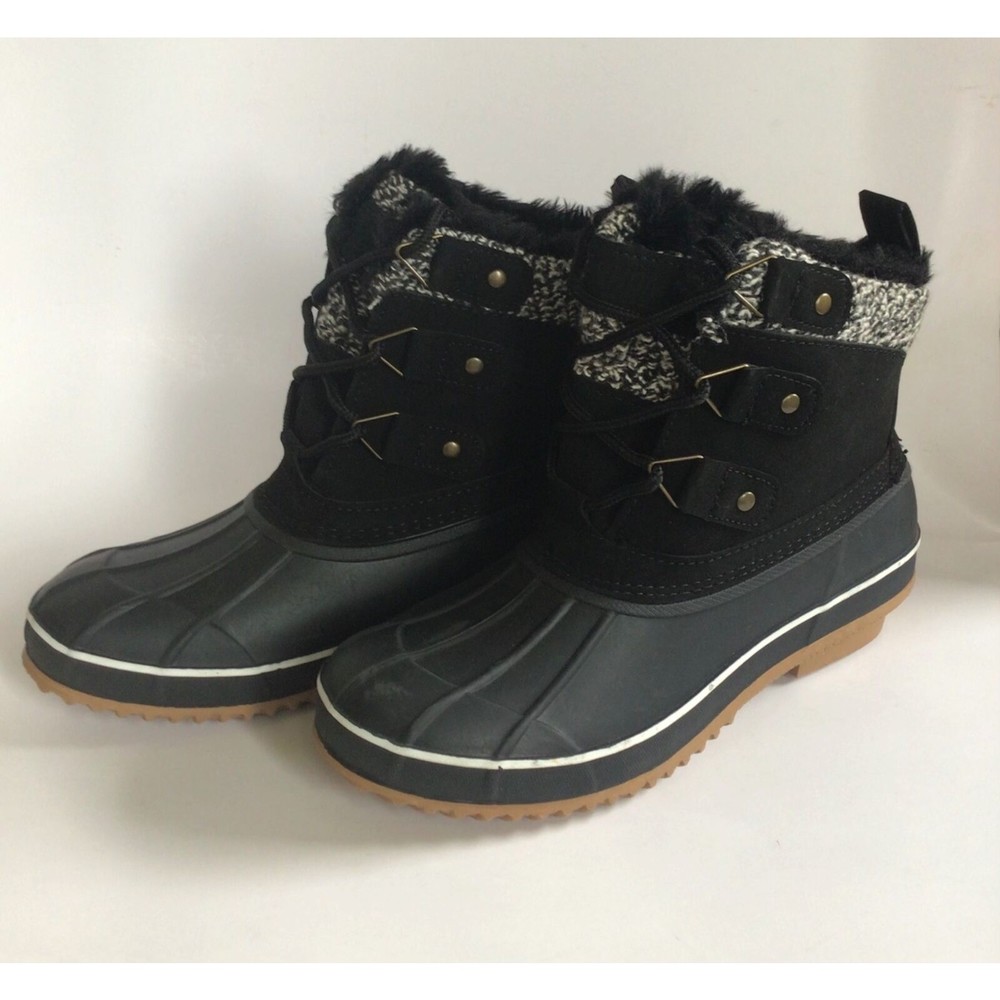 NEW KHOMBU Women's Keri Faux Fur-Lined Duck Boots (Size 7) - Picture 6 of 11